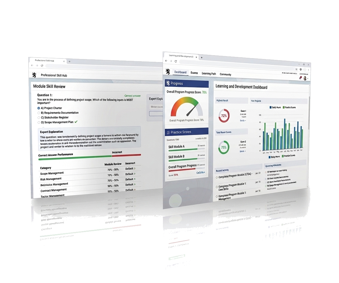 Rider Exam progress dashboard preview